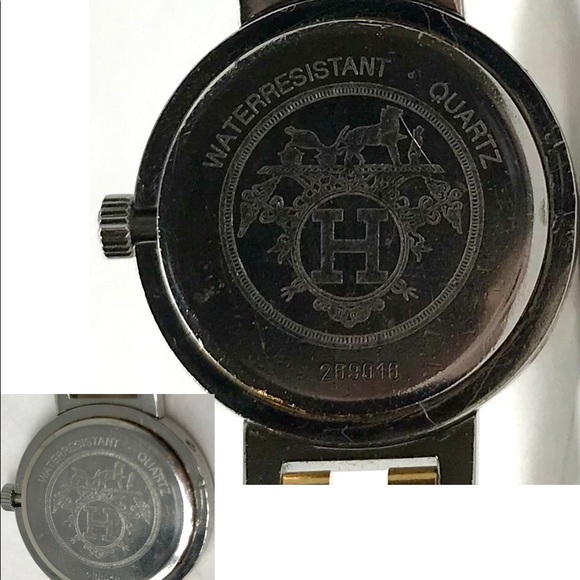 *SOLD* Hermès Steel & Gold Clipper in Leather Case - Picture 4 of 14